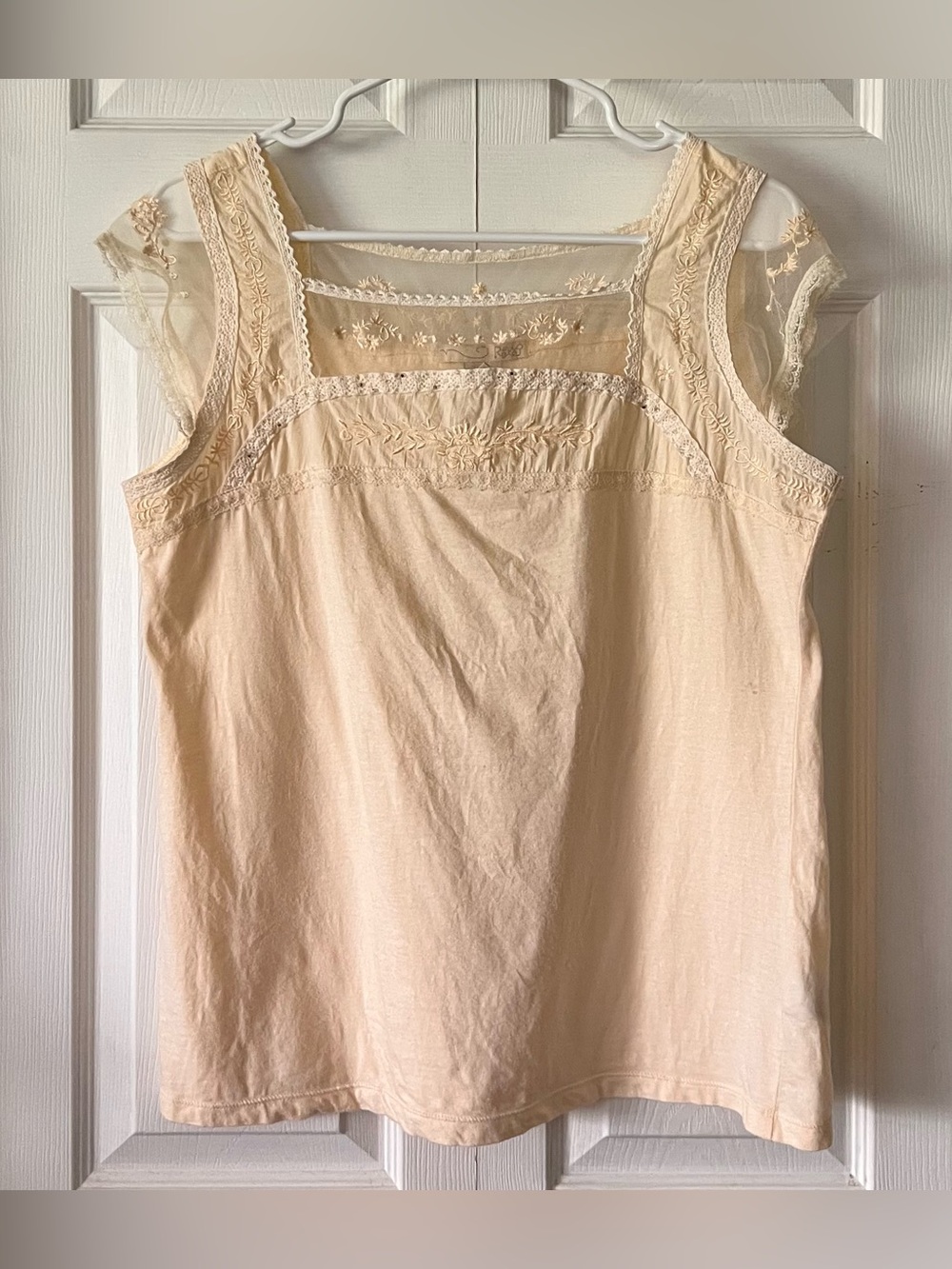 RXB Floral Lace Trim Blouse